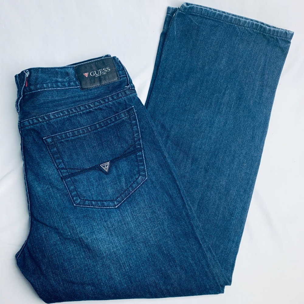 Men's Guess Jeans, 34 x 30 Relaxed Straight Leg